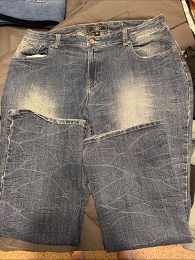 Cato Faded Blue Knee-Panel Jeans